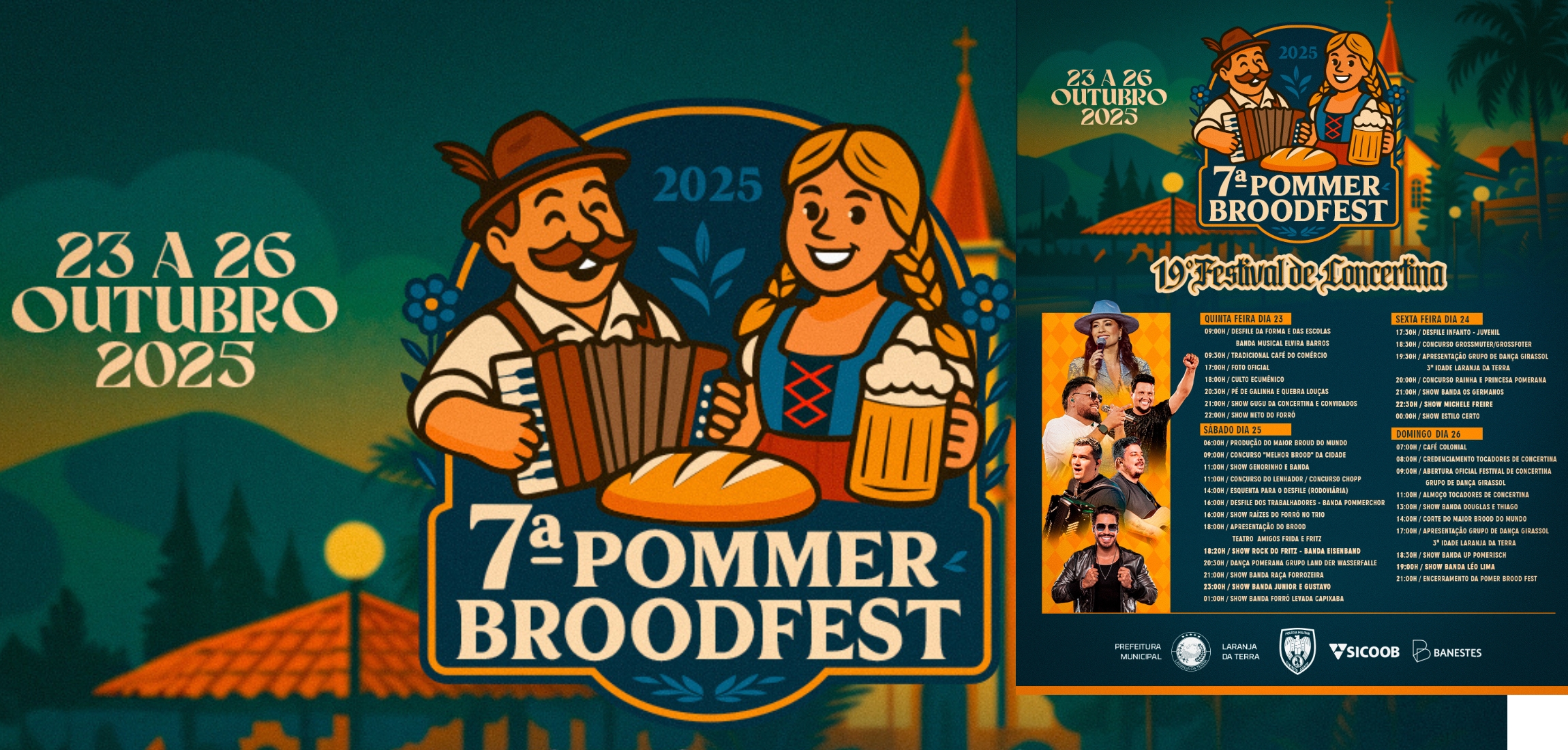 Vem aí a 7ª Pommer Broodfest e o 19º Festival de Concertina!